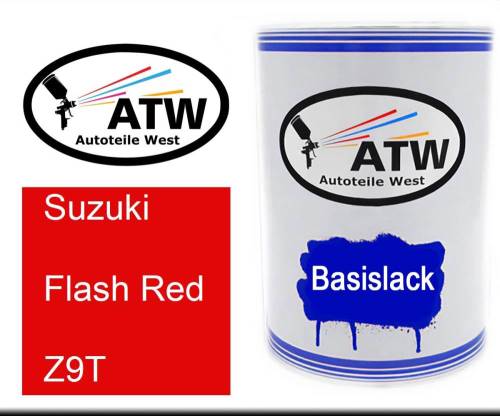 Suzuki, Flash Red, Z9T: 500ml Lackdose, von ATW Autoteile West.